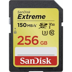 SanDisk Extreme SDXC 256GB - 150MB/s - Class 10 U3 V30