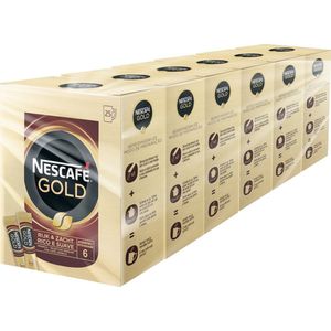 Nescafé Gold oploskoffie - 6 doosjes à 25 zakjes