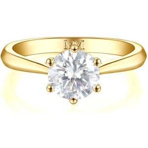 Ella - 18k Geelgouden Solitair Moissanite Verlovingsring - 1.5 karaat