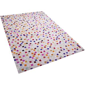 ADVAN - Vloerkleed - Multicolor - 140 x 200 cm - Koeienhuid leer