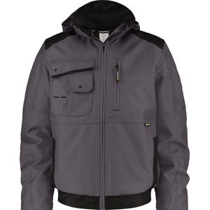 DASSY® Austin Canvas winterjas - maat 2XL - ANTRACIETGRIJS/ZWART