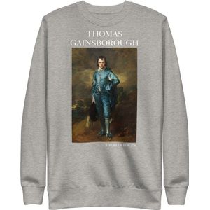 Thomas Gainsborough 'De Blauwe Jongen' (""The Blue Boy"") Beroemd Schilderij Sweatshirt | Unisex Premium Sweatshirt | Carbon Grijs | XXL