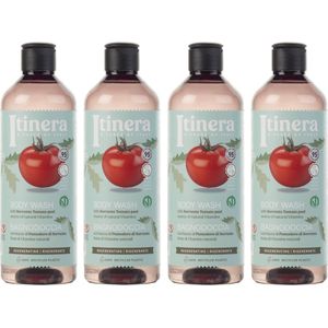 ITINERA - Regenererende bodywash met tomaat uit Sorrento, 95% natuurlijke ingrediënten, 370 ml (4 stuks)
