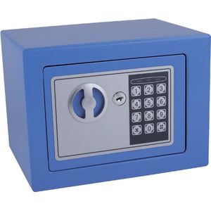 Kluis pavo mini 230x170x170mm elektronisch blauw | 1 stuk