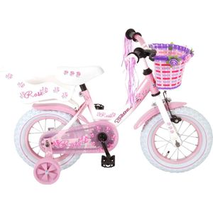 Volare Rose Kinderfiets - Meisjes - 12 inch - Roze - 95% afgemonteerd