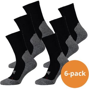 Xtreme Sockswear Hiking Sokken - 6 paar Hiking / Wandelsokken - Multi Black - Maat 35/38