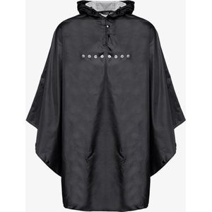 Mountain Peak dames/heren regenponcho - Zwart - Winddicht en waterafstotend - Ademend materiaal