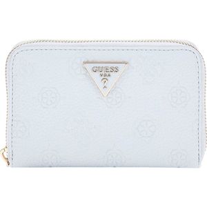 Guess Cresidia Medium Zip Around Dames Portemonnee - Powder Blue