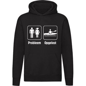 Probleem opgelost | kajak | kano | boot | hobby | relatie | gezin | gezeik | ruzie | Unisex | Trui | Hoodie | Sweater | Capuchon