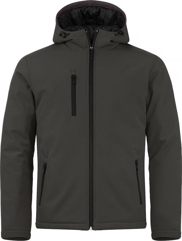 Clique Padded Hoody Softshell 020952 - Donkergrijs