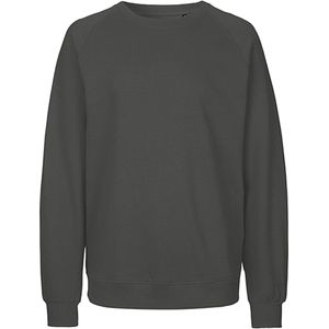 Fairtrade unisex sweater met ronde hals Charcoal - L