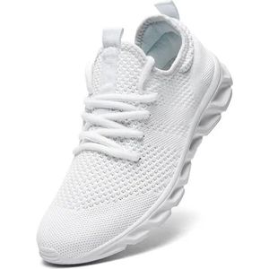 Heren Casual Sportschoenen Lichte Sneakers Witte Outdoor Ademende Mesh Zwarte Hardloopschoenen Atletische Jogging Tennisschoenen