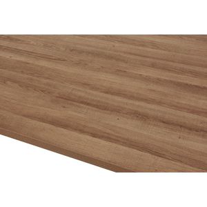 Eettafel 'Alexander' 180 cm Decor Mango, Poten metaal 8x4 cm, blad , decor, ABS boord, - Top 36 mm