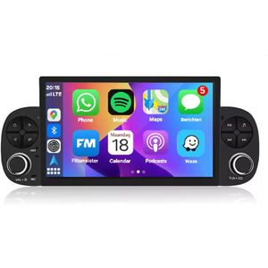 Autoradio 1/32 met Carplay en Android auto | Geschikt voor Fiat Panda 2012-2021 | Radio scherm met Navigatie | 2012 2013 2014 2015 2016 2017 2018 2019 2020 2021 | 319