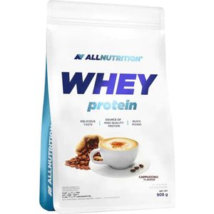 AllNutrition | Whey protein | Cappuccino | 908gr 30 servings | Eiwitshake | Proteïne shake | Eiwitten | Whey Protein | Whey Proteïne | Supplement | Concentraat | Nutriworld
