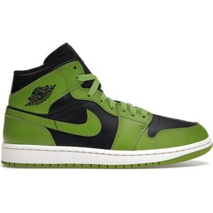 Nike Air Jordan 1 Mid - Maat 37.5 - Dames Sneakers - Groen/Zwart