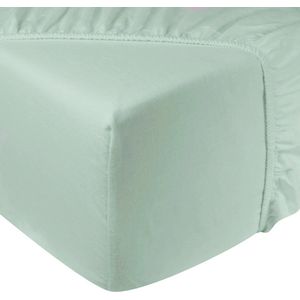 DoubleDry Hoeslaken Flanel 100% Zacht Katoen - Tweepersoons 180x200 cm - Rondom Elastiek - Mint