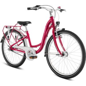 Puky Skyride M24 - Kinderfiets - 24 inch - 3 versnellingen - Rood/Paars