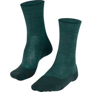 FALKE TK2 Wool Wandelsokken anti blaren, medium padding merinowol sportsokken heren groen - Maat 46-48