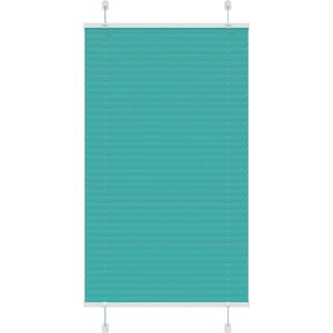 vidaXL - Plissé - rolgordijn - 70x100 - cm - stofbreedte - 69,4 - cm - petrol - groen