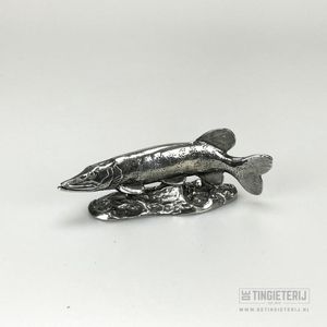 Snoek - Miniatuur - Vis - Trofee - luxe geschenk - Cadeau visser