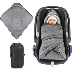 Voetenzak Maxi Cosi - Voetenzak - Voetenzak Autostoel - Voetenzak Kinderwagen - Wikkeldeken - Voor Jongens & Meisjes - 3-Punts Gordel - Machinewasbaar - Hoogwaardige Teddy-Fleece - Met Opbergzak