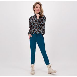 Blauwe Broek/Pantalon van Je m'appelle - Dames - Travelstof - Maat 38 - 4 maten beschikbaar