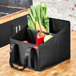 organizer, achterbankbox, autostoeltas, vouwmand voor voorstoel, autotas, 31 x 25 x 25 cm, zwart