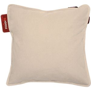 Stoov Warmtekussen - Ploov - Duurzaam & Draadloos - Infrarood warmtekussen - 45x45 Canvas SandstStoov Warmtekussen voor op de stoel - One - Duurzaam & Draadloos - Stoelkussen met Infraroodwarmte Beige - Standaard Batterij