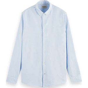 Scotch & Soda Essentials - Biologisch Oxford regular fit shirt Heren Overhemd - Maat L