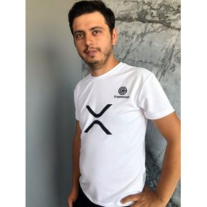Ripple Crypterium unisex T-shirt groot - Wit