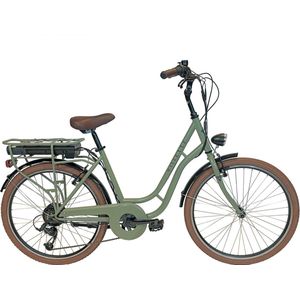 Villette Vintage retro elektrische fiets groen