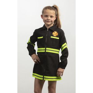 Brandweermeisje maat 128 - verkleedkleding