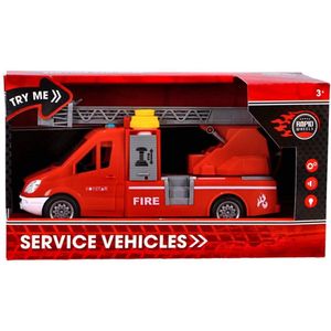 Rapid Wheels Brandweerwagen + Ladder + Licht En Geluid