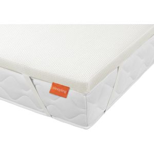 sleepling 180 x 200 x 5 cm topper zacht topmatras, hardheidsgraad 2 tot 80 kg, matrastopper, wasbaar, Ökotex