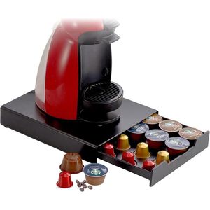 Dolce Gusto Pod Houder T-Disc Koffiecapsule Houders - Nespresso Pods Lade Opslag Koffiemachine Stand - 20 Capsule Capaciteit - Zwart