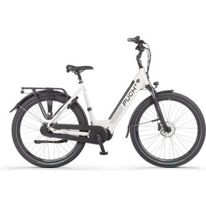 PUCH E-Modern N7 Elektrische Fiets – E-bike – Lage Instap - Framemaat 49 - Uitneembare Accu - 28 Inch - 250W Ananda Middenmotor - 150 km Actieradius - Cream White Glossy