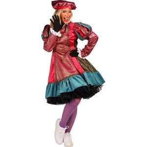 Damespiet ""Cartagena"" | Paars-roze | maat L | pieten jurk | sinterklaas