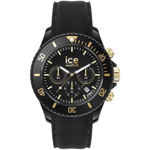 Ice Watch Ice Chrono - Black Gold 021602 Horloge - Siliconen - Zwart - Ø 40 mm