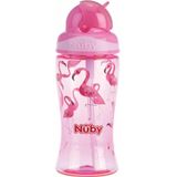 Nûby Flip-It drinkbeker uit Tritan™ Roze Flamingo - 360ml - 3jaar+