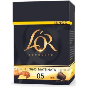 L'OR ESPRESSO Lungo Mattinata koffiecapsules - 6 x 10 stuks