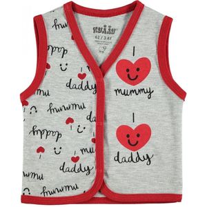 Vest baby/peuter meisjes - Baby vest - I love mummy I love daddy