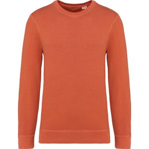 Biologische unisex sweater 'Terry' lange mouwen Washed Pomelo - XXS