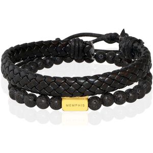 Memphis DUO Mannen Armbanden set ""Slick""-19cm