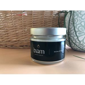 BAM kaarsen - 2 geurkaarsen - eucalyptus - 60 branduren per kaars - op basis van zonnebloemwas - moederdag - cadeau - vegan
