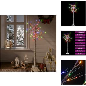 vidaXL Verlichte Wilgenboom - Kunstkerstboom - 150 cm - Meerkleurig LED - IP44 - Decoratieve kerstboom