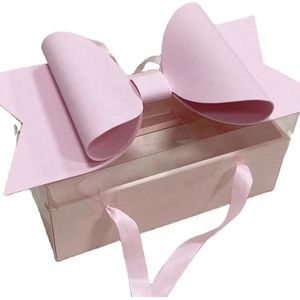 Valentijn Geschenkdoos - Luxe Giftbox - Roze Box met grote Strik - Verjaardag - Roze Geschenkdoos