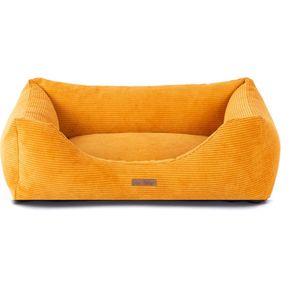 Dog's Lifestyle Orthopedische hondenmand Ribbed Okergeel M 75cm -Ook in L & XL - Wasbare hoes