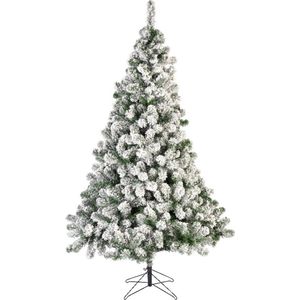 Bellatio Decorations kunst kerstboom - 180 cm - sneeuw - 525 takken - kunstboom