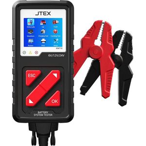 JTEX KW710 accutester Digitaal – Multimeter – Accu Tester – Spanningsmeter – Voltmeter – Batterij Tester – 6/12/24 V